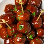 Easy Three-Ingredient Grape Jelly Barbecue Meatballs