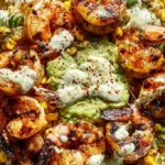 Grilled Shrimp Bowl with Avocado Corn Salsa
