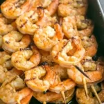 Flavorful Grilled Garlic Cajun Shrimp Skewers
