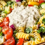 Spring Pasta Salad with Italian Dressing