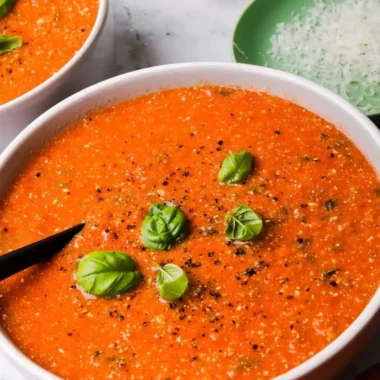 High Protein Tomato Soup With Cottage Cheese