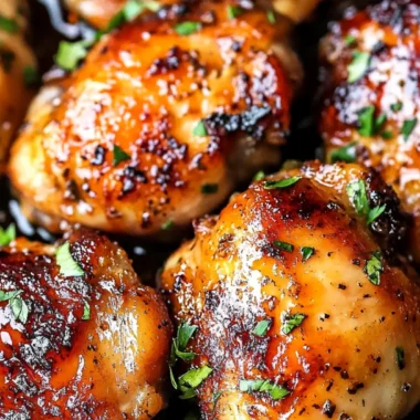 Honey Garlic Boneless Chicken Thighs