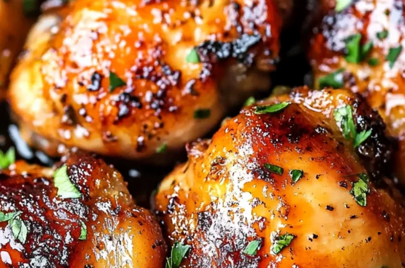 Honey Garlic Boneless Chicken Thighs
