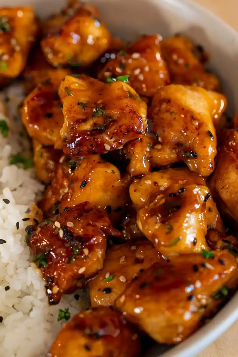 Savory Sweet Chili Glazed Chicken Bowls