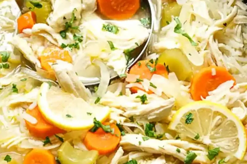 Lemon Chicken and Rice Soup