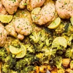 Sheet Pan Lemon Chicken and Broccoli Dinner
