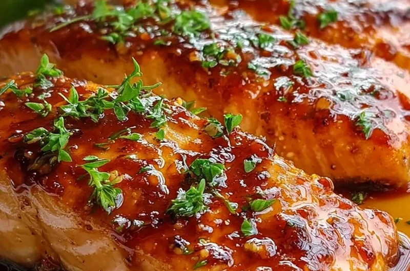 Maple Glazed Baked Salmon