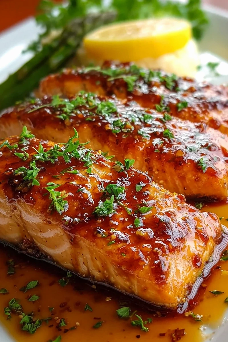 Maple Glazed Baked Salmon