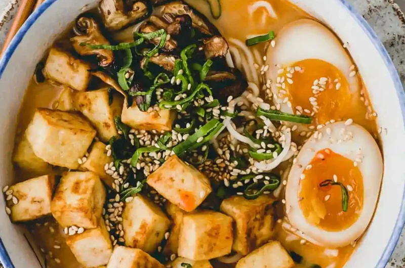Tofu Miso Ramen Soup