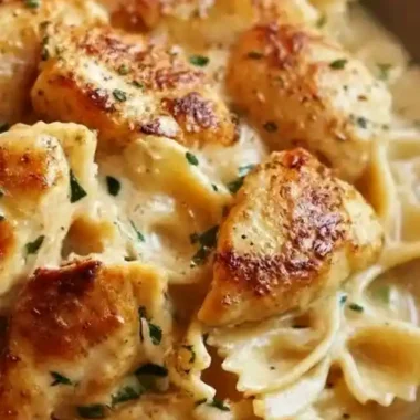Classic Creamy Bowtie Chicken Alfredo