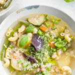 Pistou Soup - French vegetable soup (Soupe au Pistou)