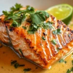 Poached Salmon in Coconut Lime Sauce
