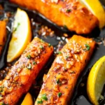 Honey Garlic Glazed Salmon Skillet