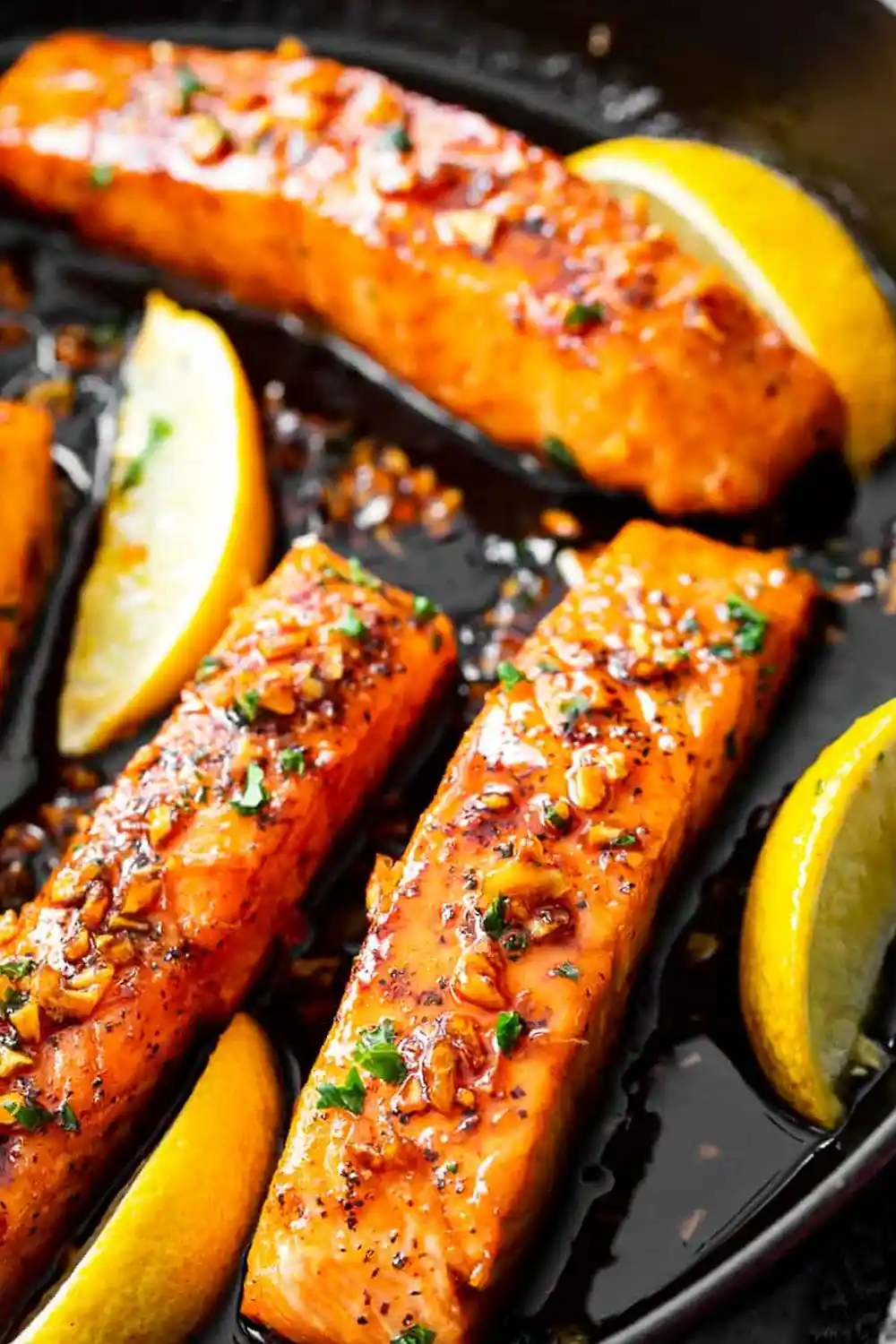 Honey Garlic Glazed Salmon Skillet