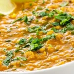 Red Lentil Dahl with Coconut Milk