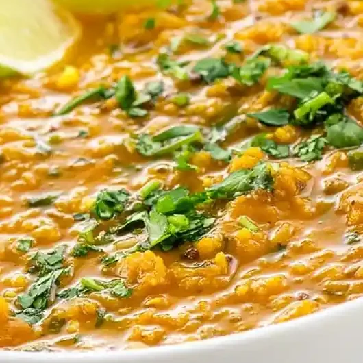 Red Lentil Dahl with Coconut Milk