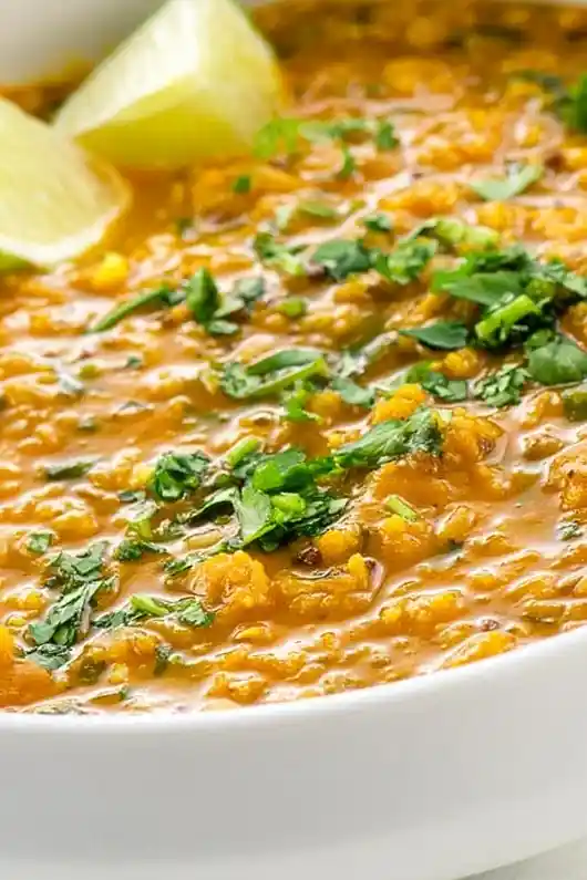 Red Lentil Dahl with Coconut Milk