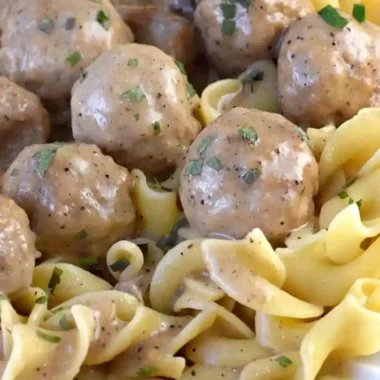 Slow-Cooked Salisbury Steak Meatballs