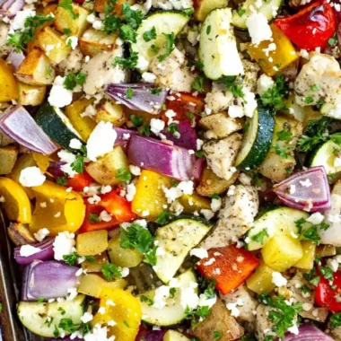 Sheet Pan Greek Chicken Meal Prep
