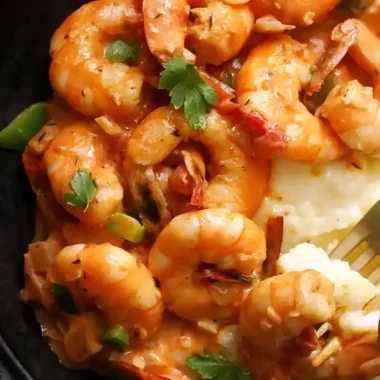 Savory Southern Shrimp and Creamy Cheddar Grits