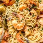 Shrimp Angel Hair Pasta in Garlic Butter Sauce