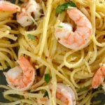 Classic Lemon Garlic Shrimp Scampi with Linguine