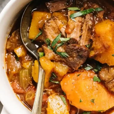 Slow Cooker Beef and Butternut Squash Stew