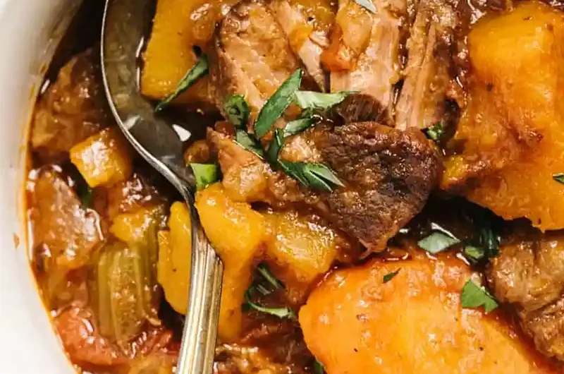 Slow Cooker Beef and Butternut Squash Stew
