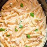 Slow Cooker Creamy Italian Chicken Pasta