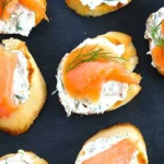 Elegant Smoked Salmon Crostini with Herb-Infused Cream Cheese