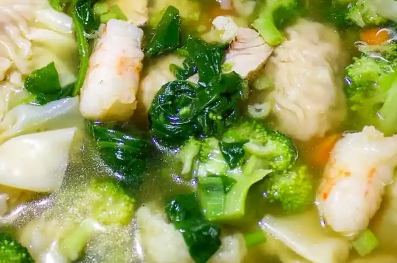 Wholesome Vegetable Wonton Soup