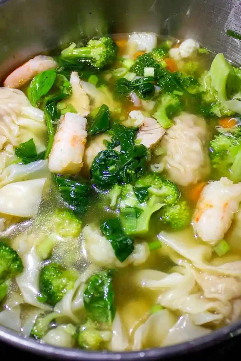 Wholesome Vegetable Wonton Soup