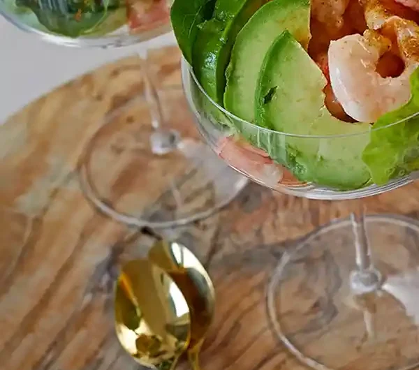 Classic Prawn Cocktail with Creamy Sauce